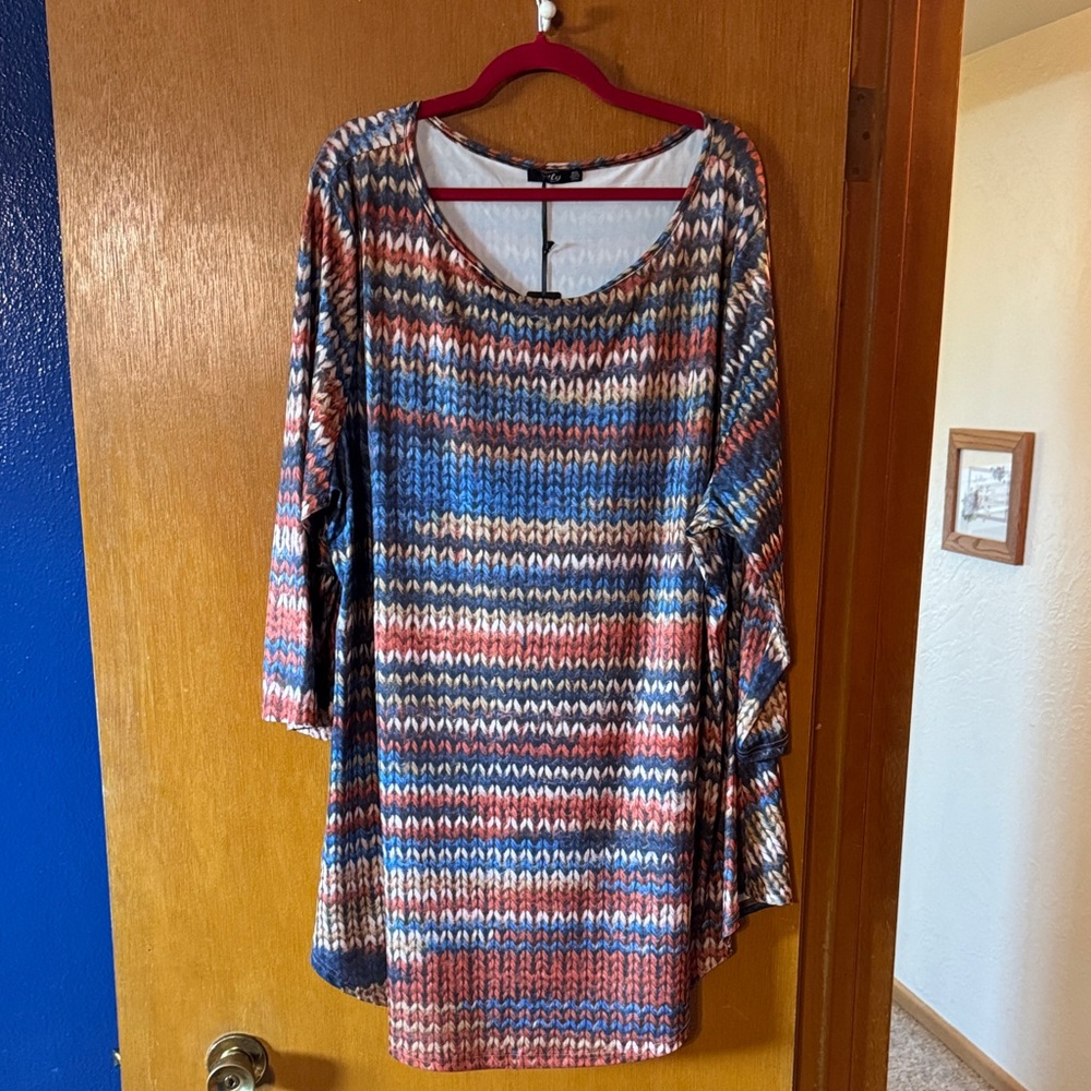 Lily Multicolor Striped Tunic Top